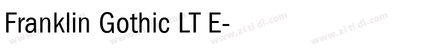 Franklin Gothic LT E字体转换